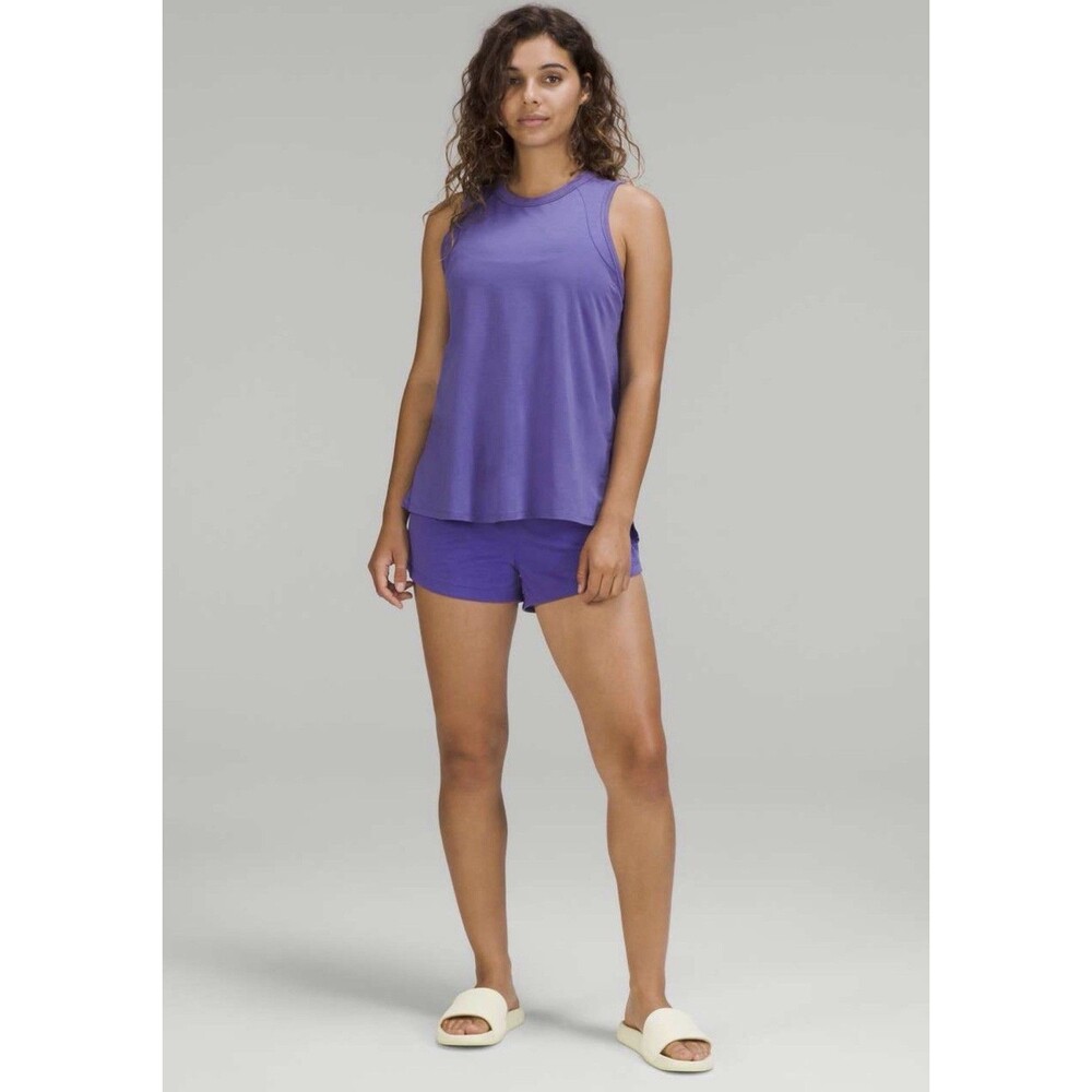 RARE Lululemon Tank-And-Short Romper 3" Charged Indigo Sz 6 ( Hard To Find )